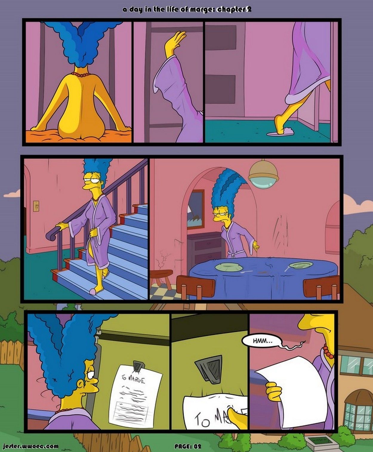 Marge esposa infiel mientras homero