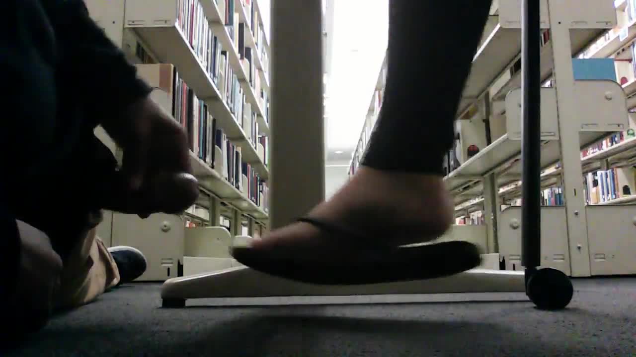 Sneak reccomend public nylon feet under desk