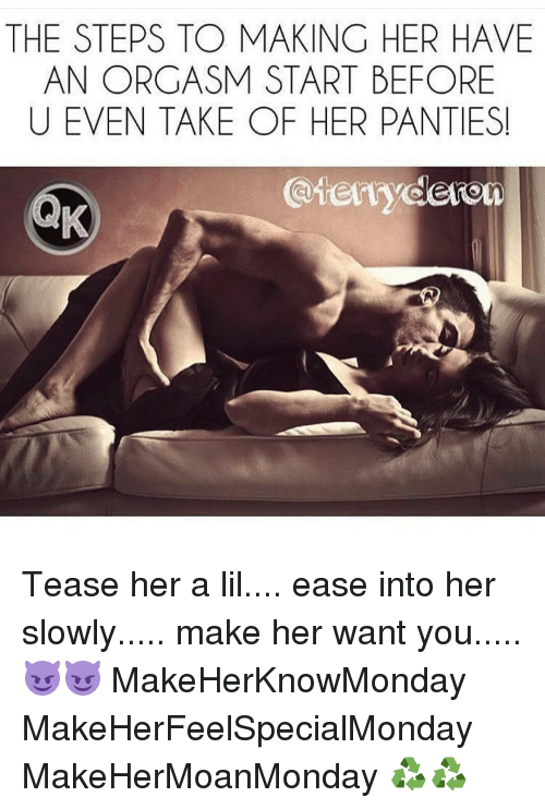 Tease her orgasm