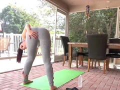 Stretch yoga class