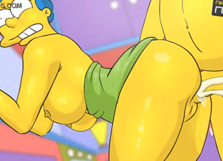 Homer bends bart over cock