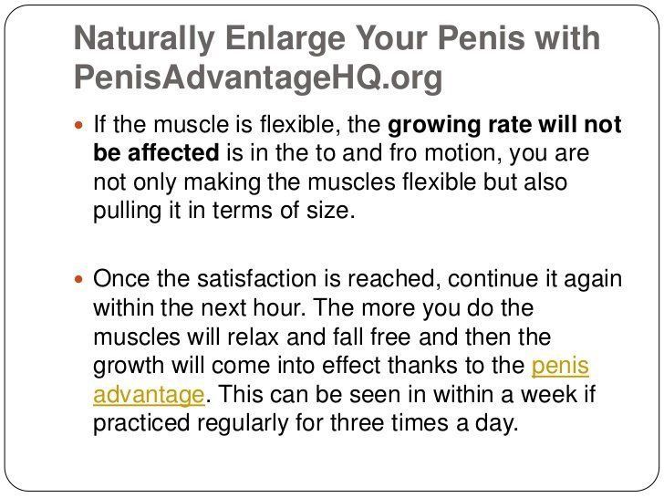 Earnie reccomend Get dick bigger naturally