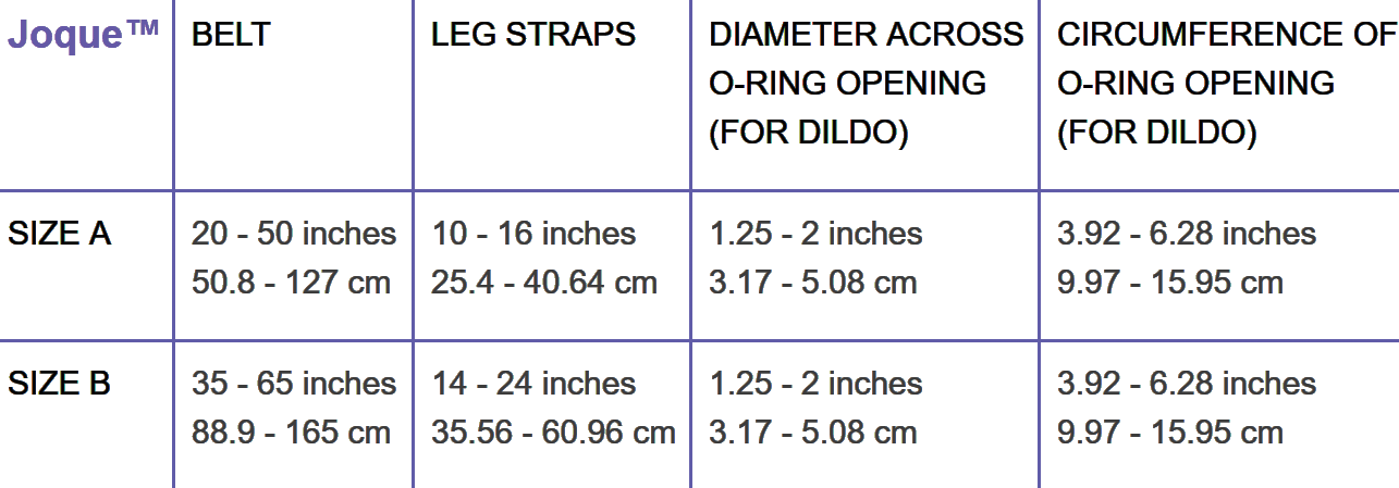 Dildo size guide