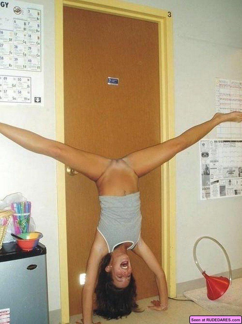 best of A handstand doing naked Girl