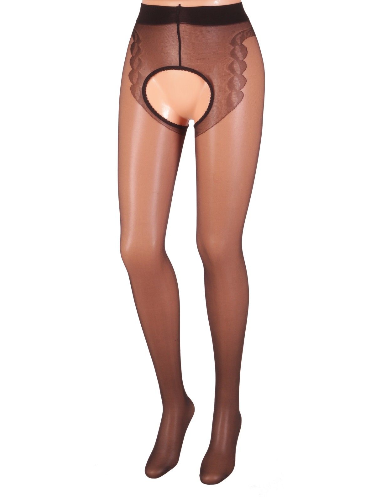 Pantyhose with extra large cotton crotch gusset