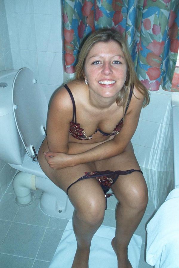 College girl peeing naked image