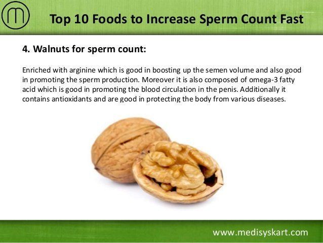 Lord C. reccomend Increase sperm content
