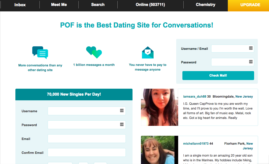 Pof sign in page