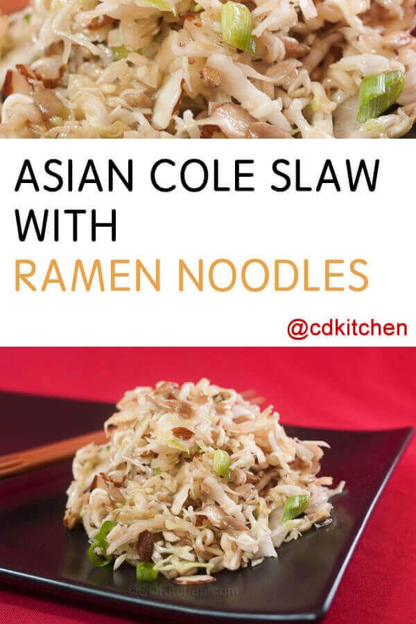 Asian noodles ramen slaw