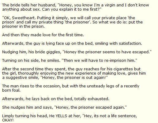 Nova reccomend Sex jokes about husband and wife